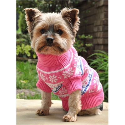Artic Pink Dog Sweater